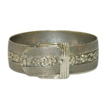 1930s belt buckle bangle bracelet