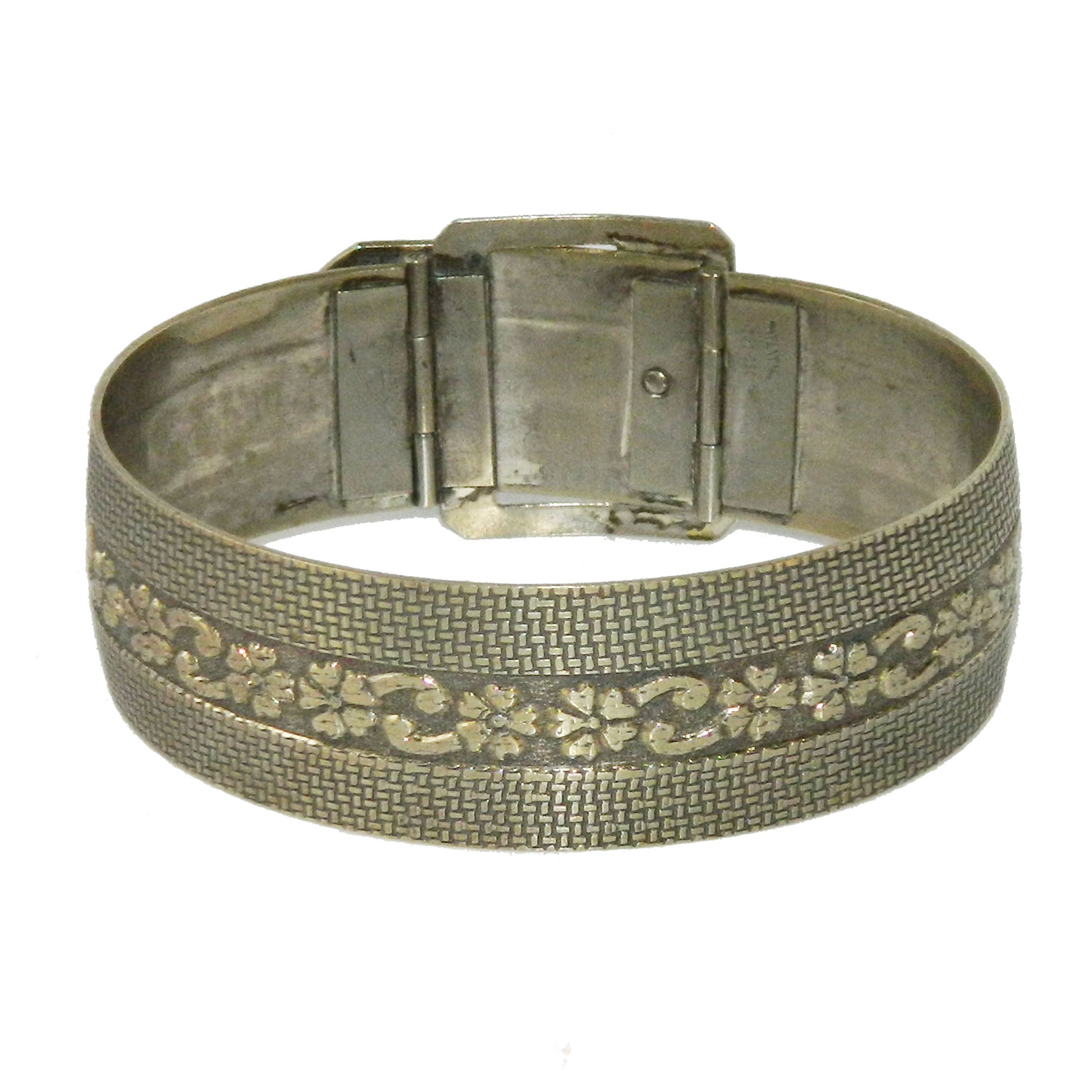 Belt buckle bangle bracelet