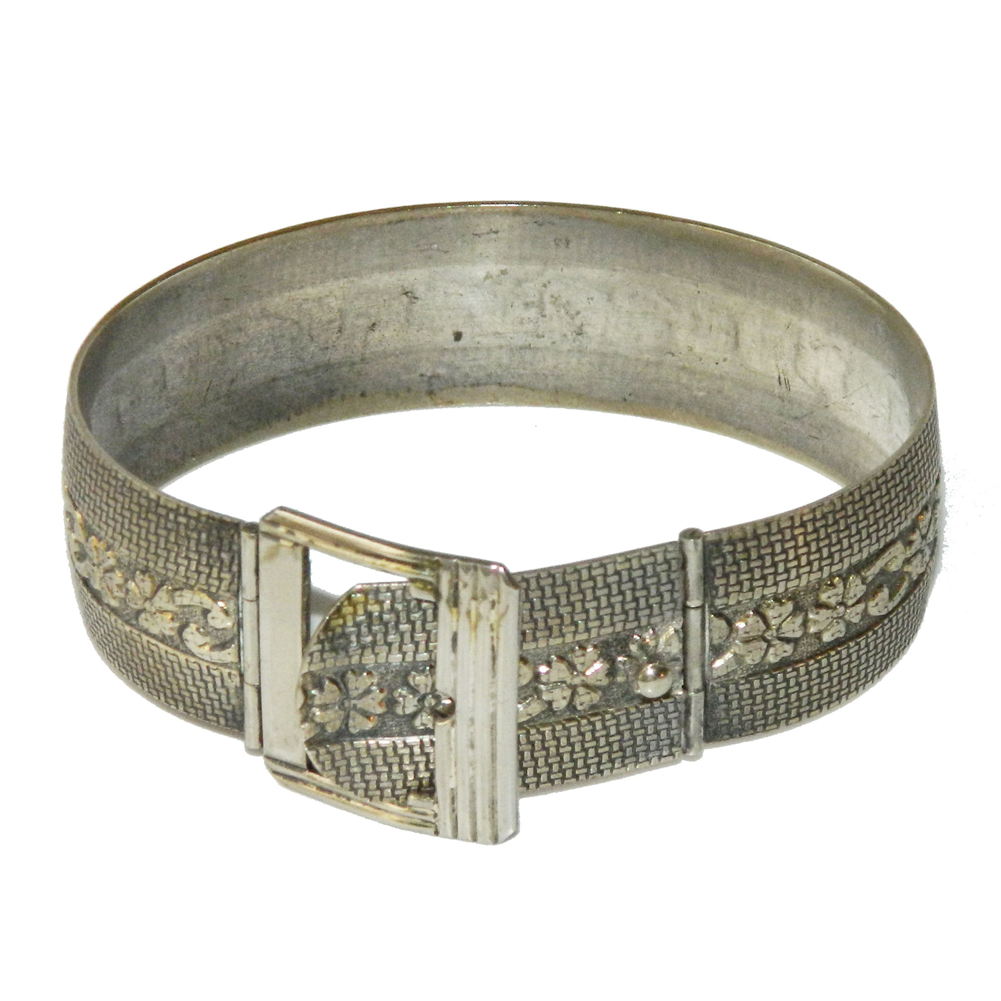 Belt buckle bangle bracelet