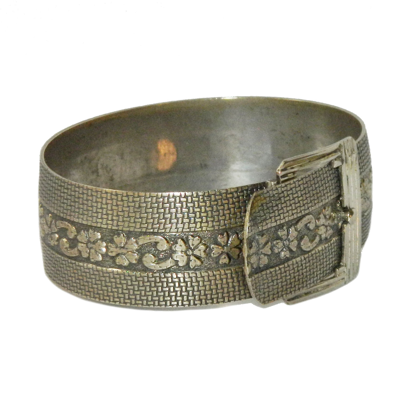 Antique belt buckle bangle bracelet