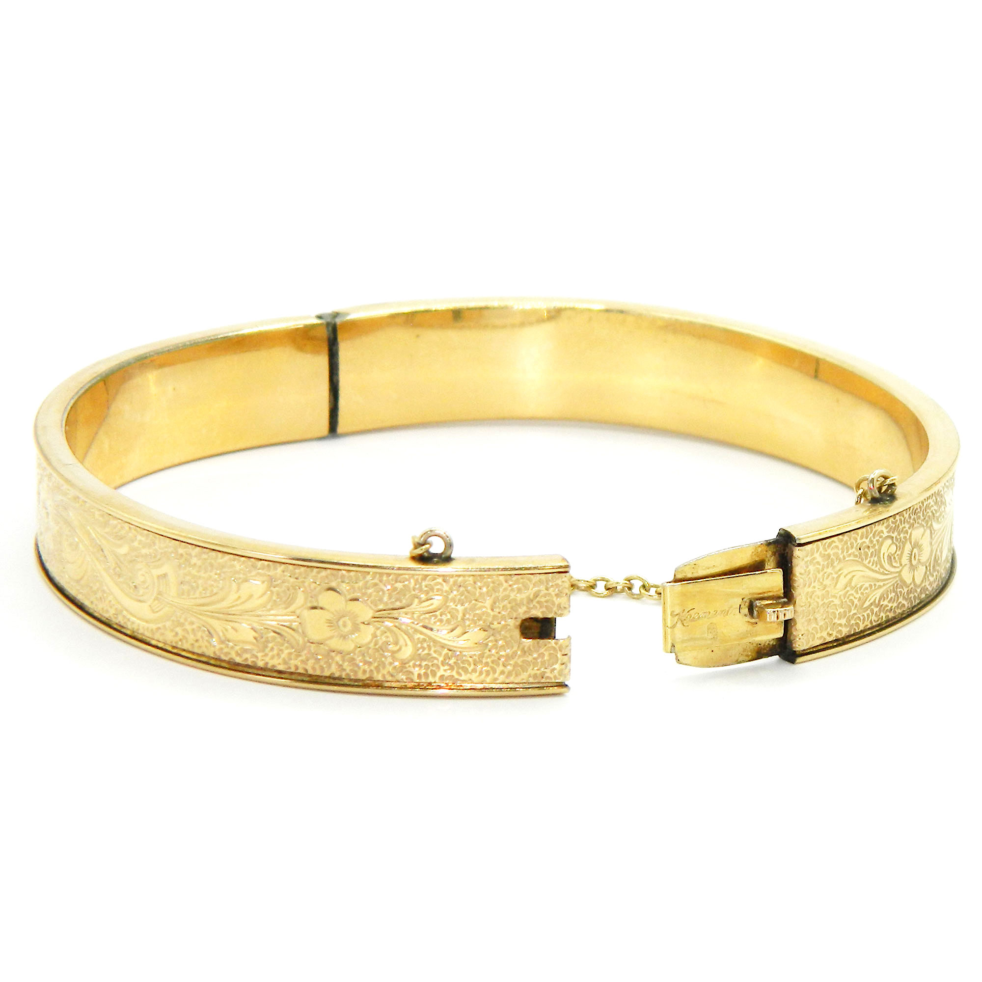 Krementz gold filled bangle bracelet