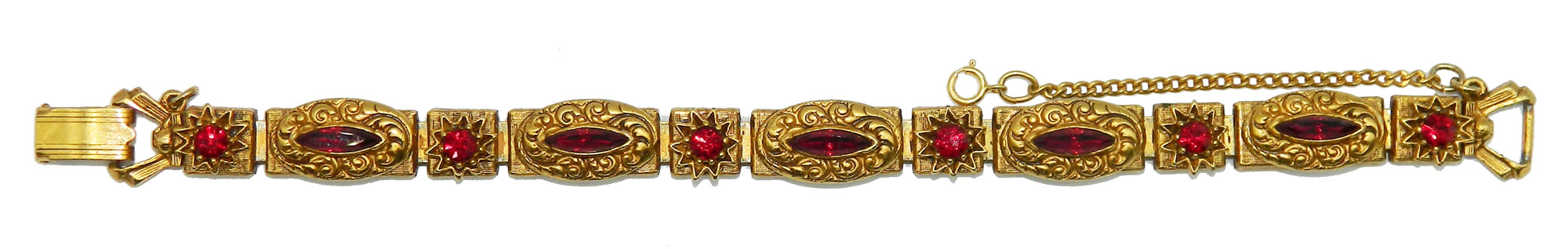 1950s Florenza rhinestone bracelet