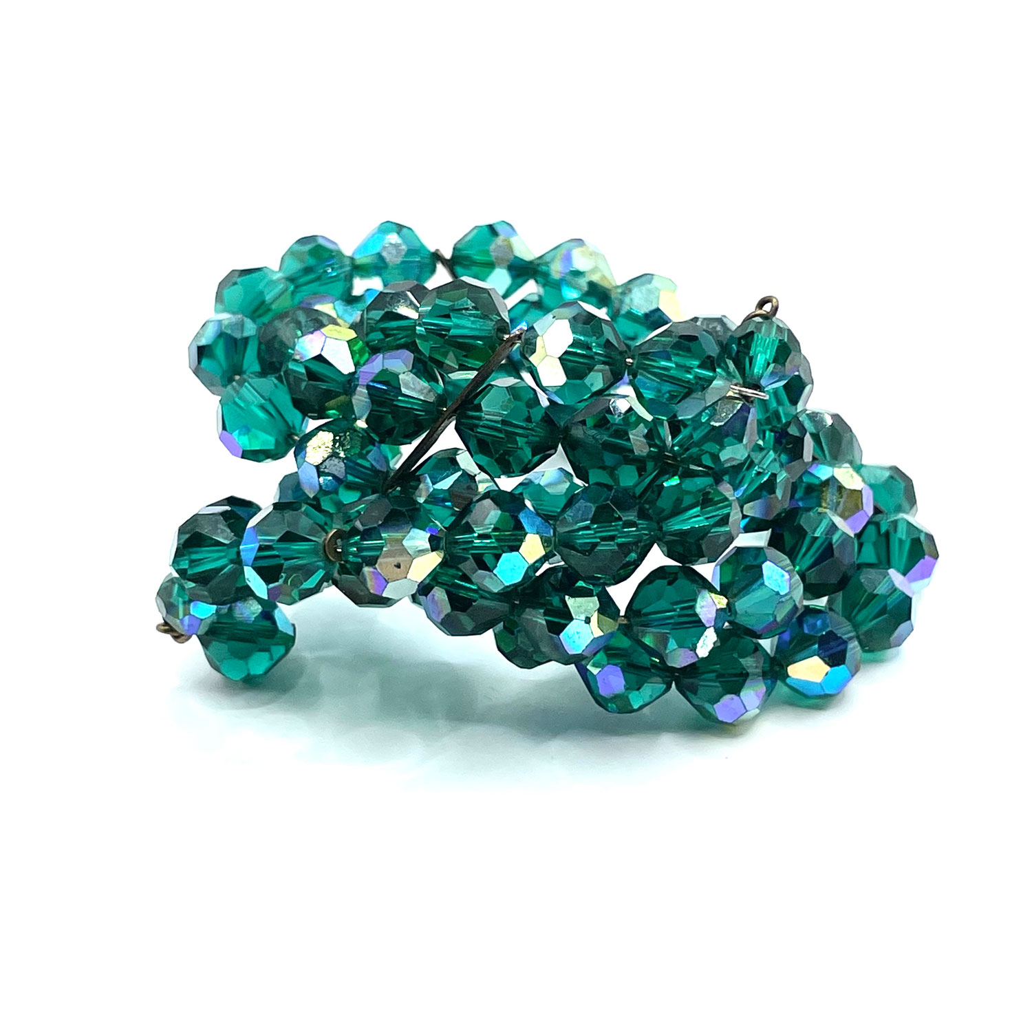 Green Aurora Borealis crystal bracelet