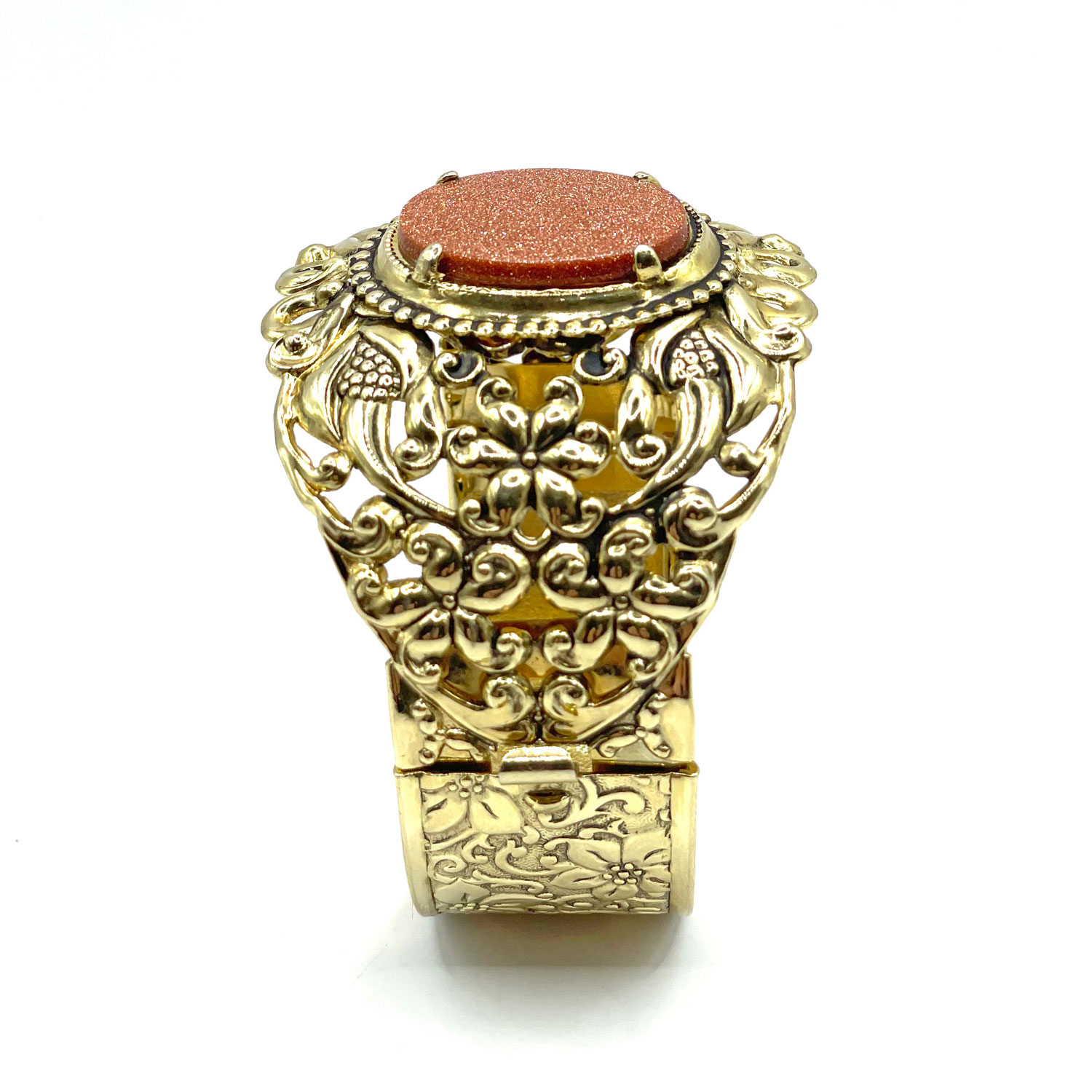 Goldstone bangle bracelet