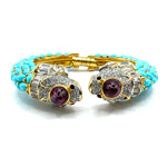 Kenneth Lane jeweled bangle bracelet