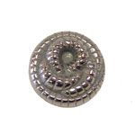 silver knot button