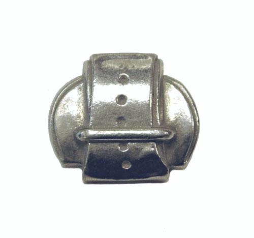 Vintage silver tone belt buckle button