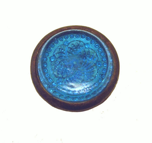 Antique glass button