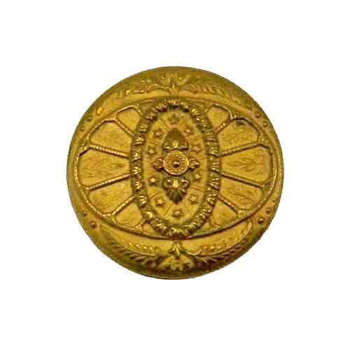 Antique brass button