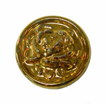 vintage gold rose button