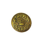 Crown brand button