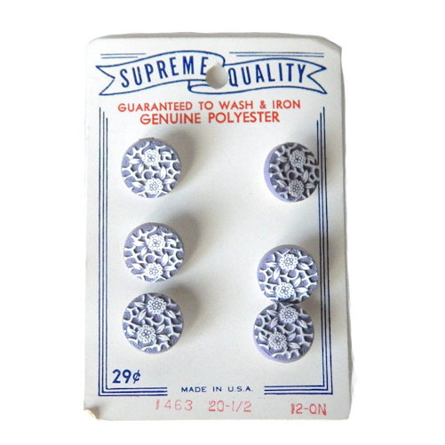 1950's lavender lace buttons