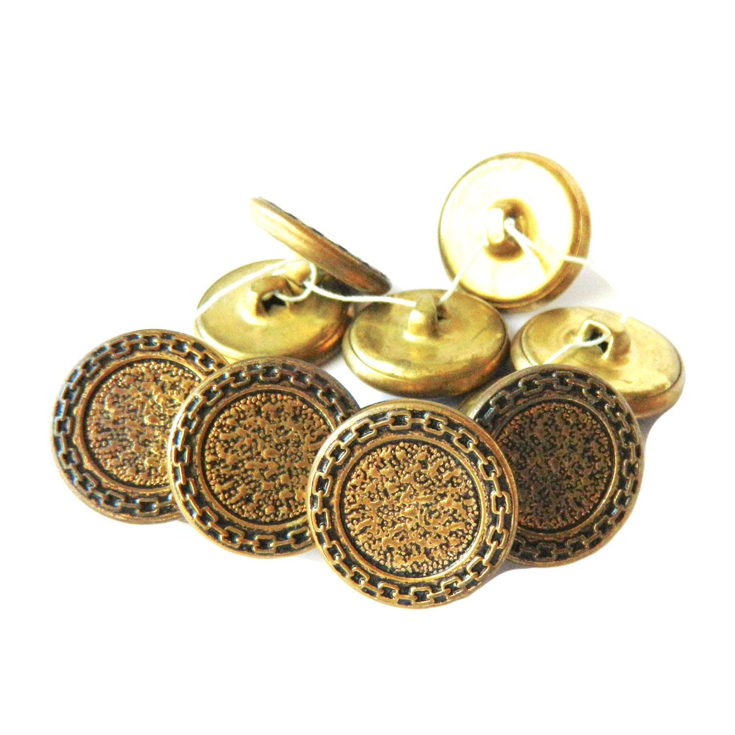 vintage brass sweater buttons