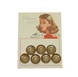 vintage 1940's shirt buttons