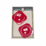 large red bakelite buttons