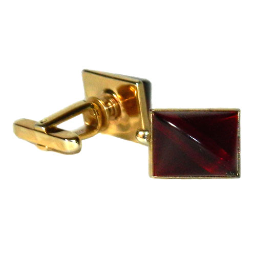 1950's red and gold cuff links
