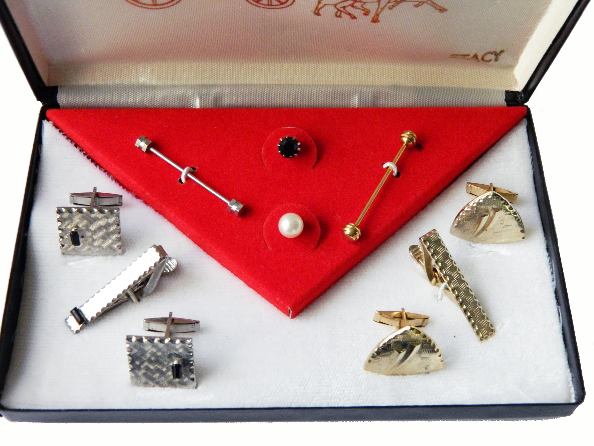 Vintage mens jewelry suite