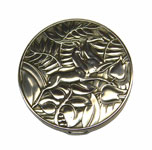 vintage art deco Evans sterling silver compact
