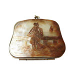 Antique mother of pearl coin purse