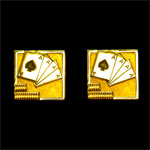 vintage ace high cuff links
