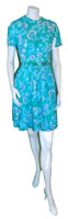 1960s cotton floral dress