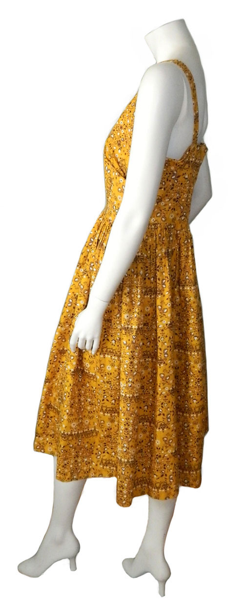 1950's Dutch print cotton summer dress
