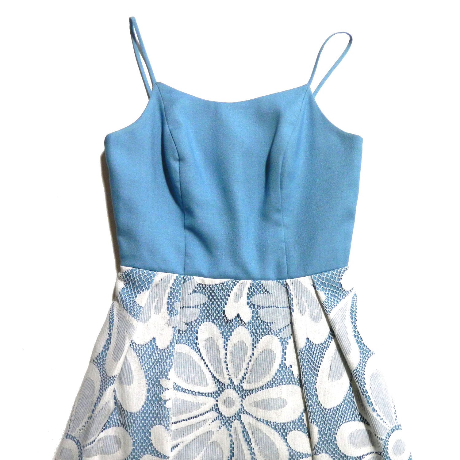1960's long blue dress