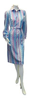 vintage 1970s paisley shirt dress
