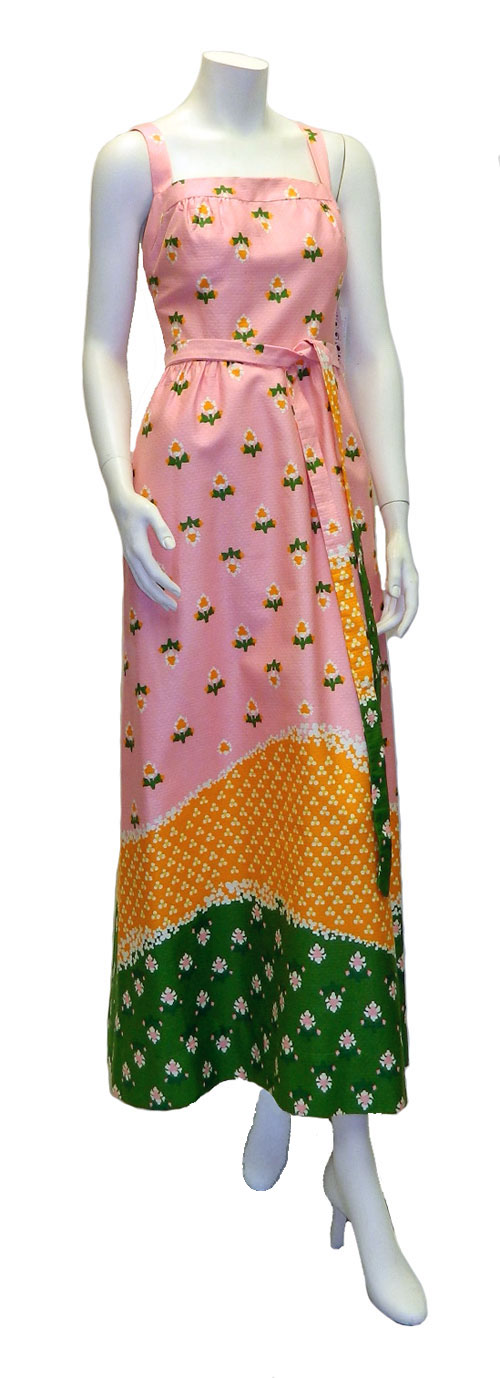 vintage 1960's pink party dress