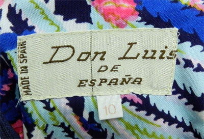 Vintage Don Luis floral dress