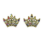 B David crown earrings