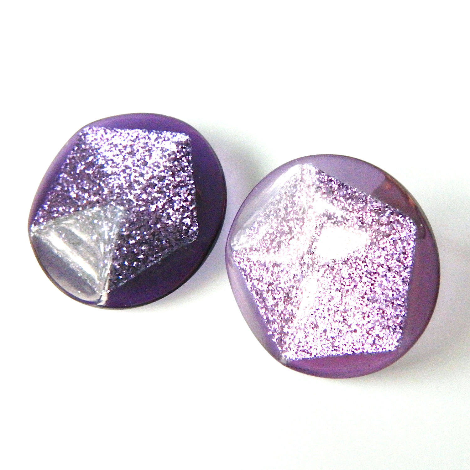 purple vintage earrings