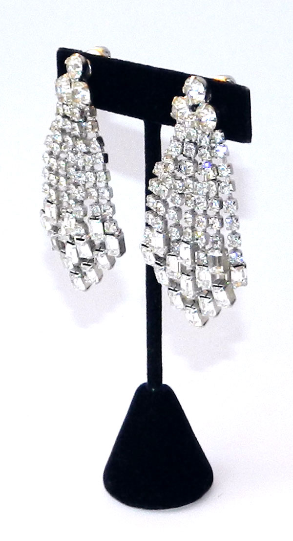 1950's Kramer rhinestone earrings