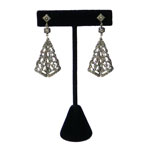 Art Deco sterling drop earrings