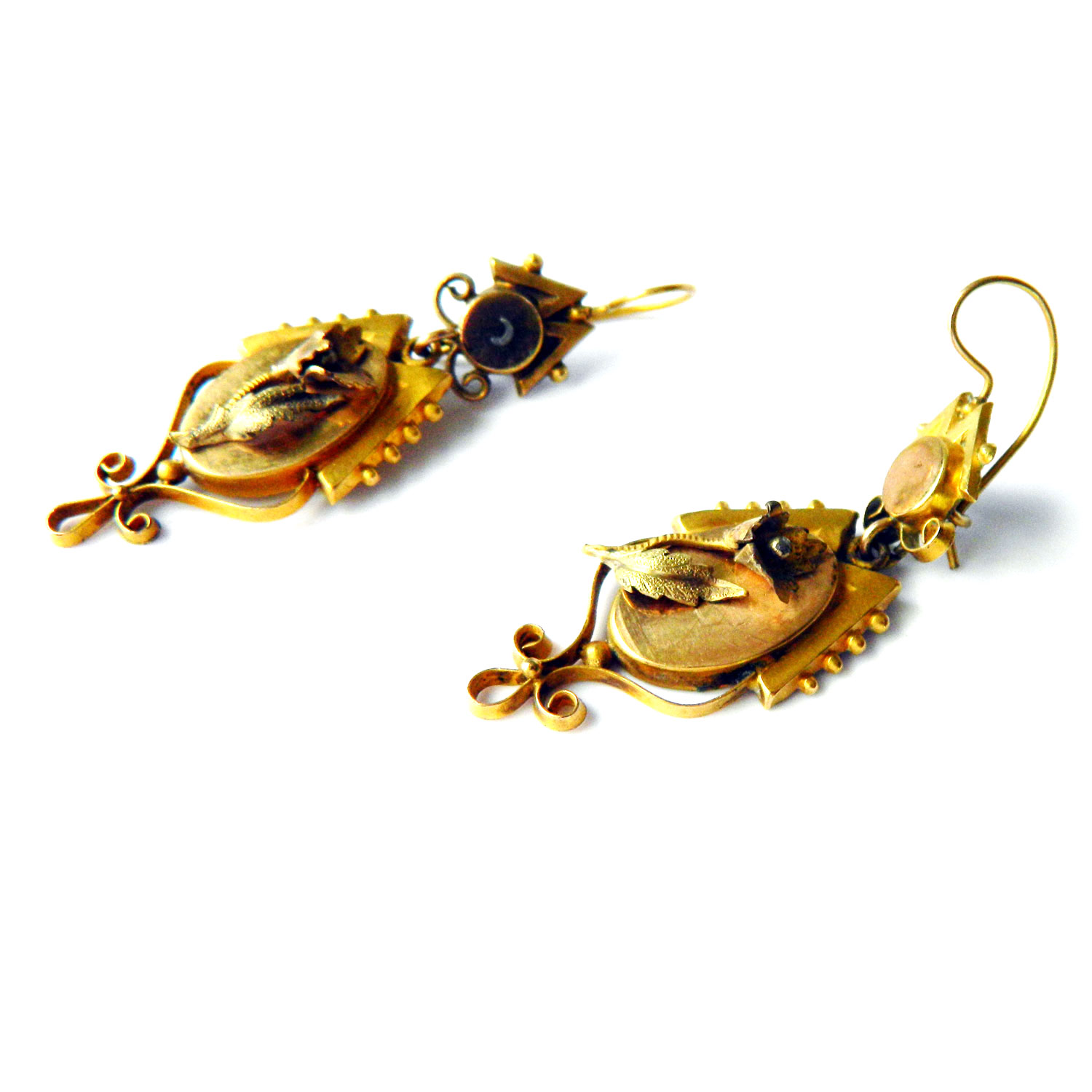 Antique drop earrings