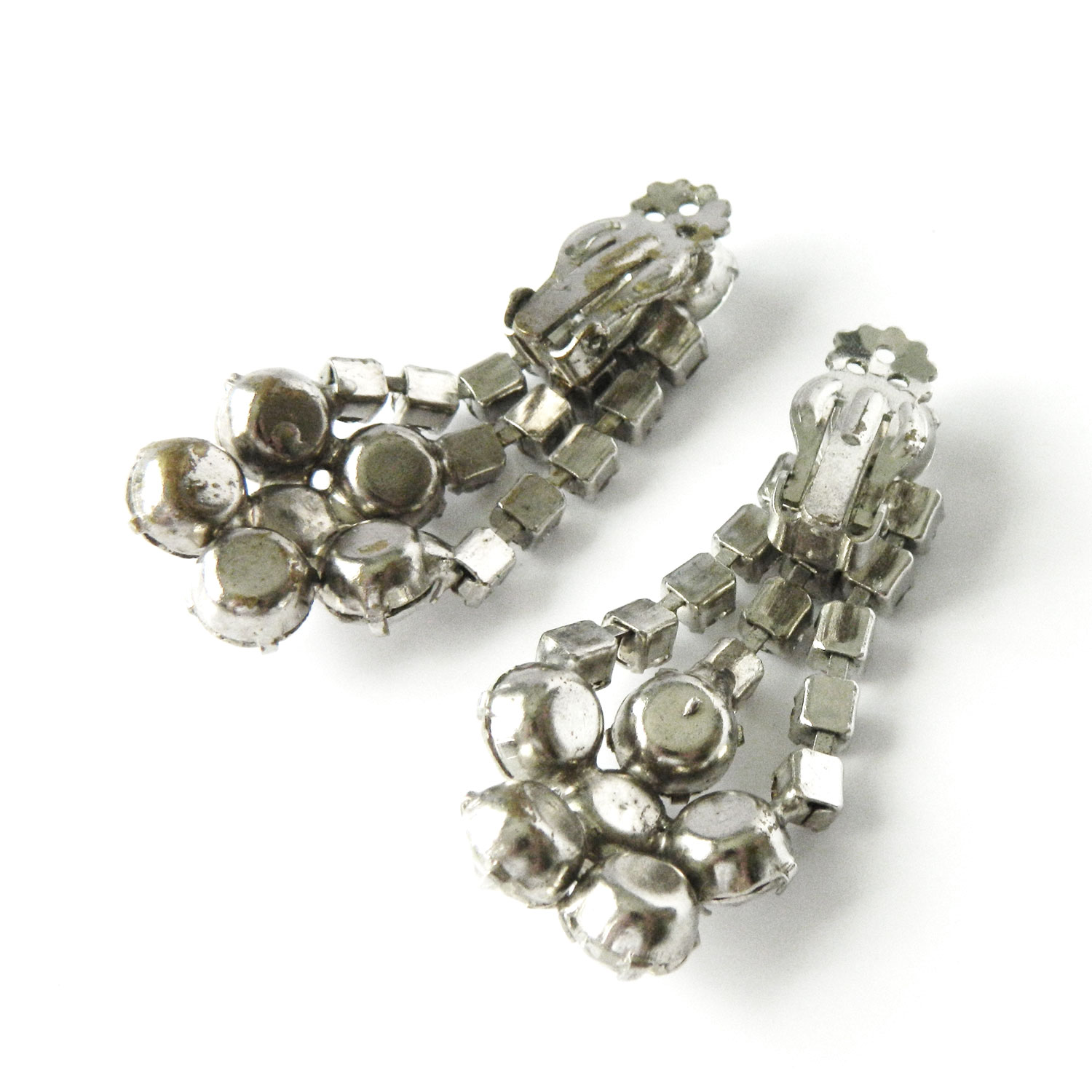 1950's rhinestone earrings