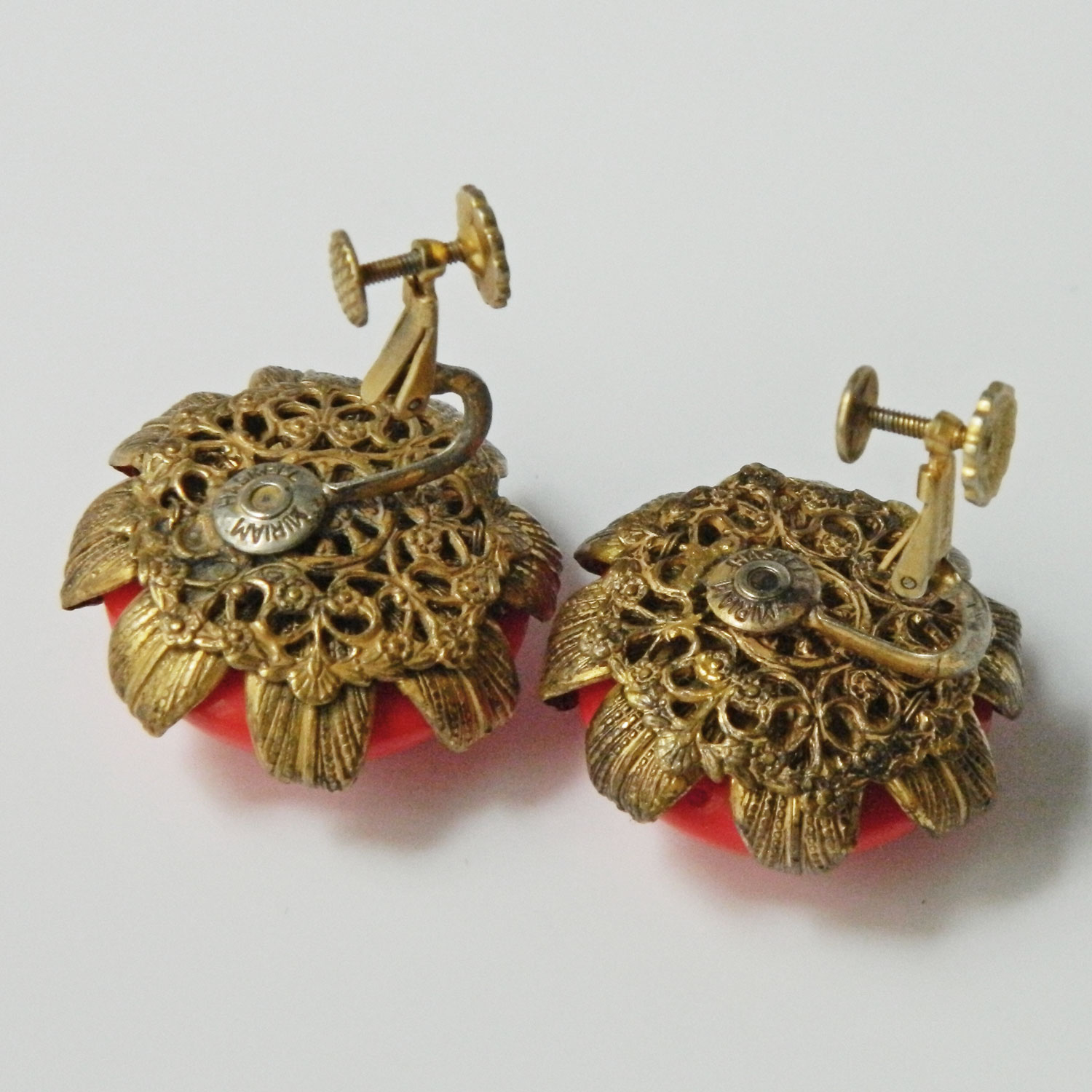 1950s Miriam Haskell earrings