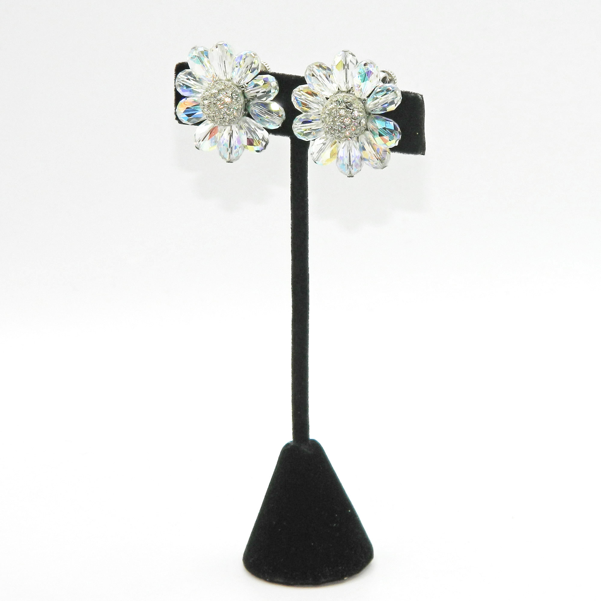 Vendome Aurora Borealis crystal earrings