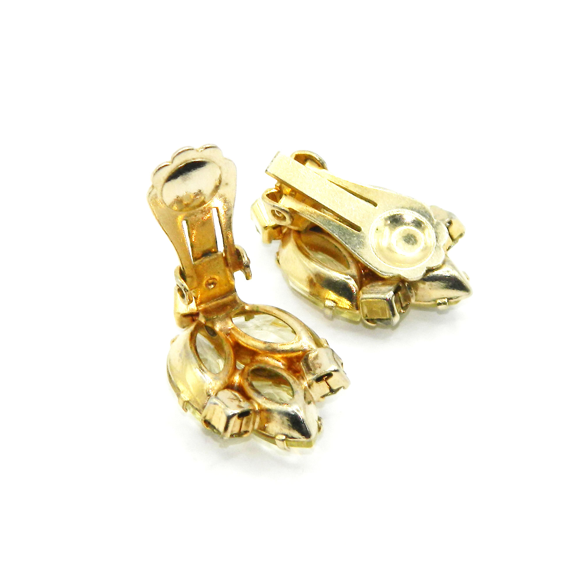 Juliana yellow rhinestone earrings