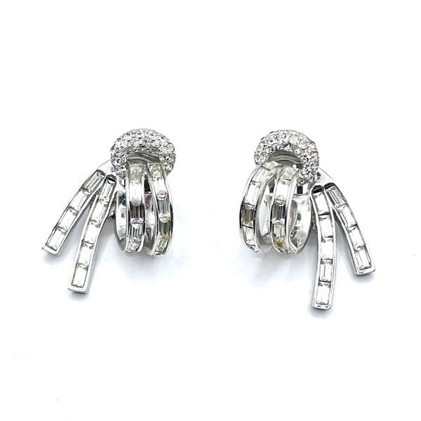 Boucher rhinestone earrings