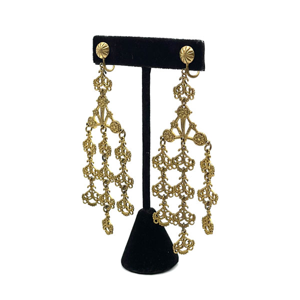 Art Nouveau drop earrings