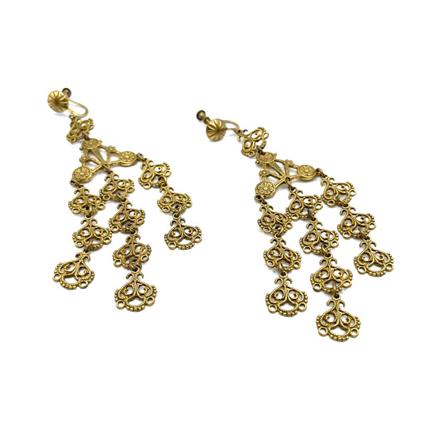 Art Nouveau drop earrings