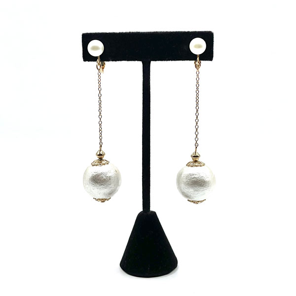 Sarah Coventry faux pearl drop earrings
