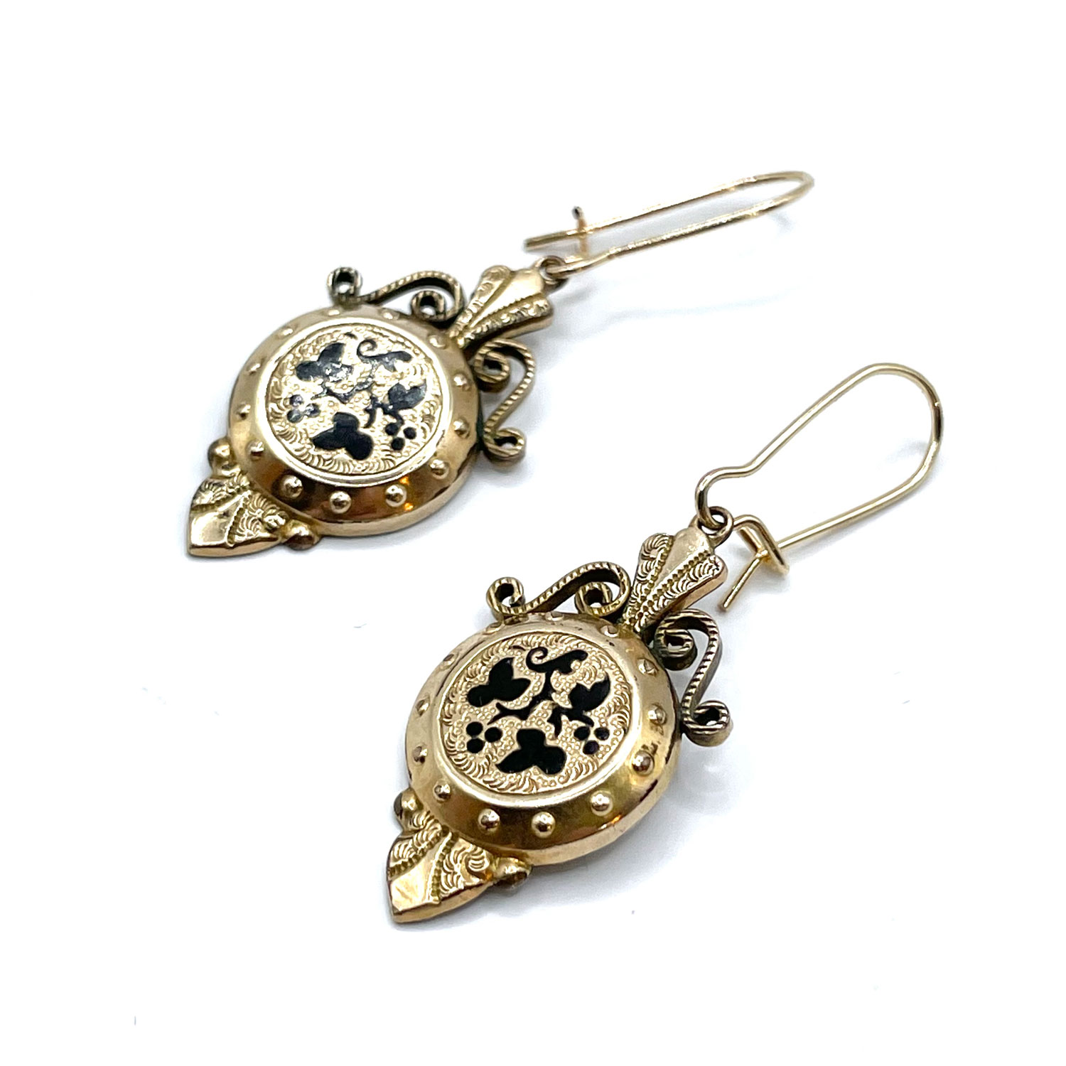 Antique gold filled earrings
