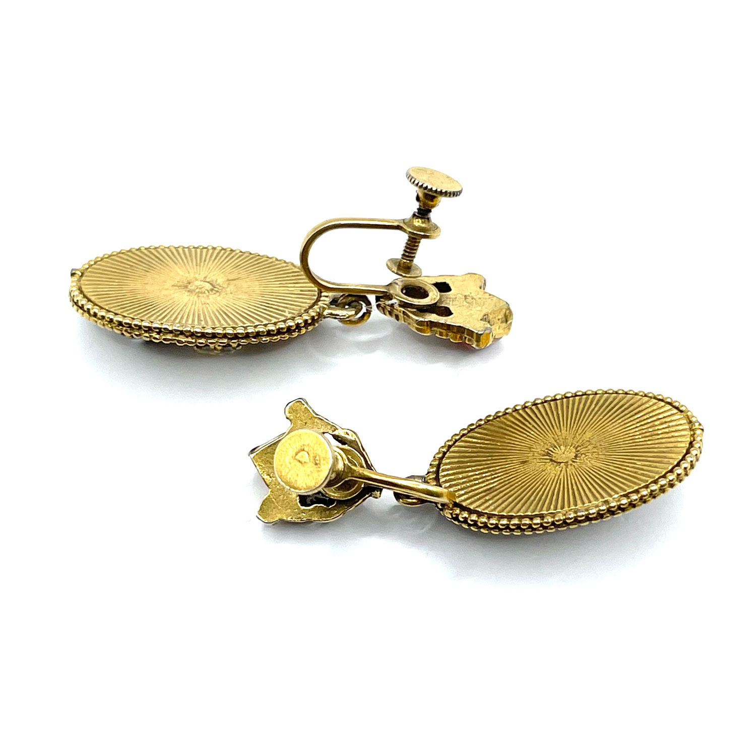 Victorian revival rhinestone drop earrings
