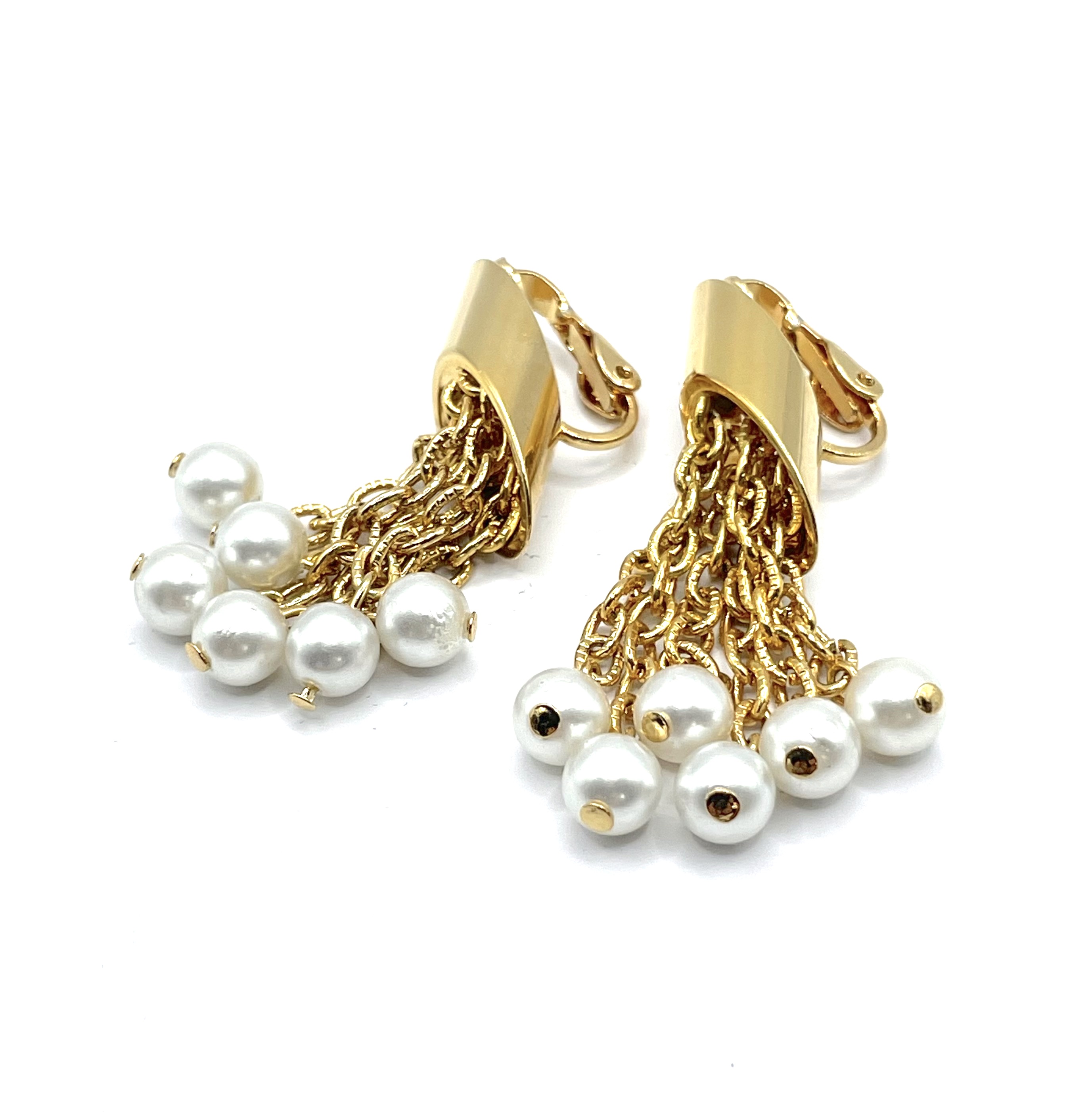 1950s pearl drop earrings