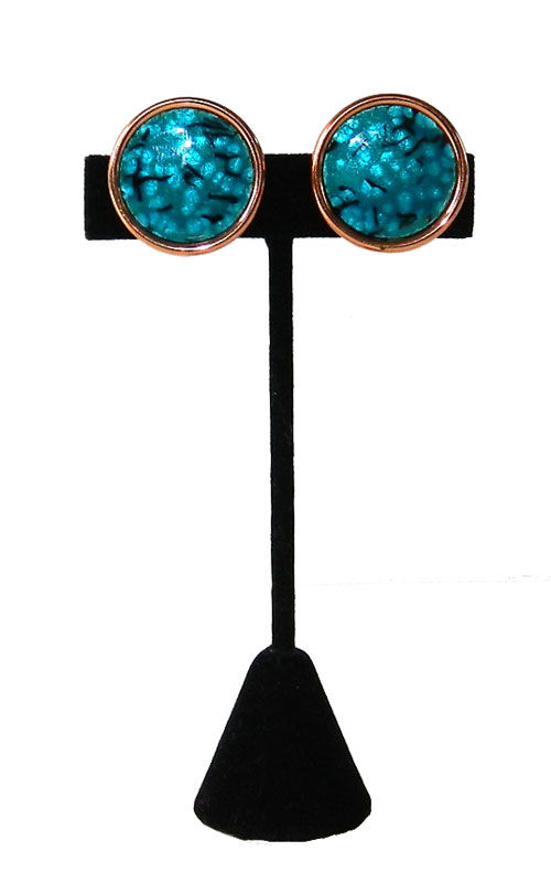 1950's enameled copper earrings by Matisse