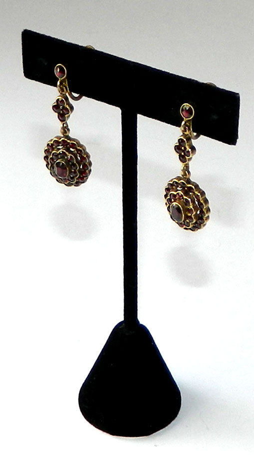 Antique garnet earrings
