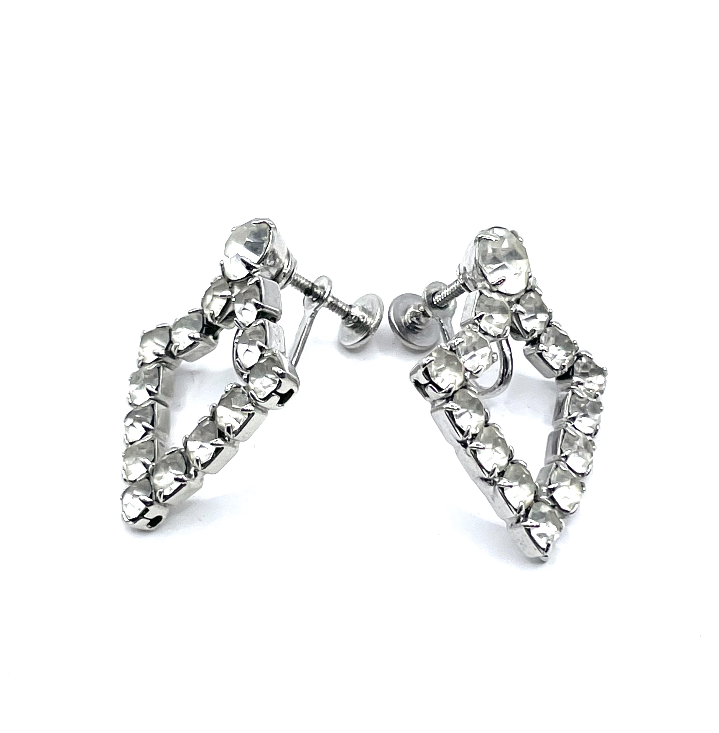 1950s rhinestone earrings