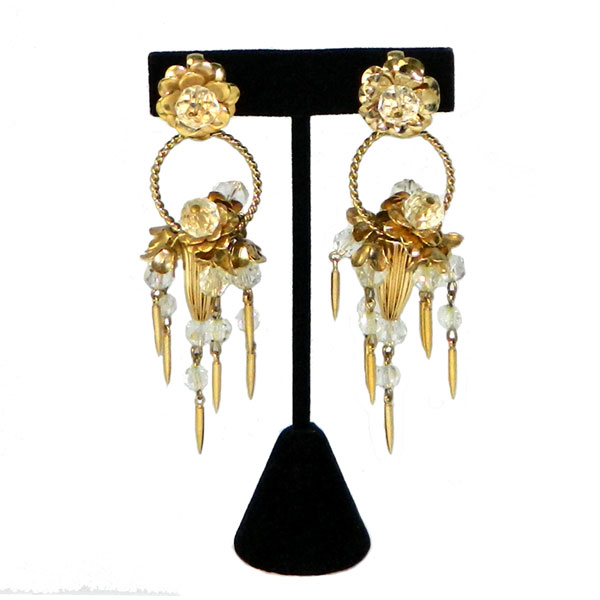 Vintage crystal drop earrings